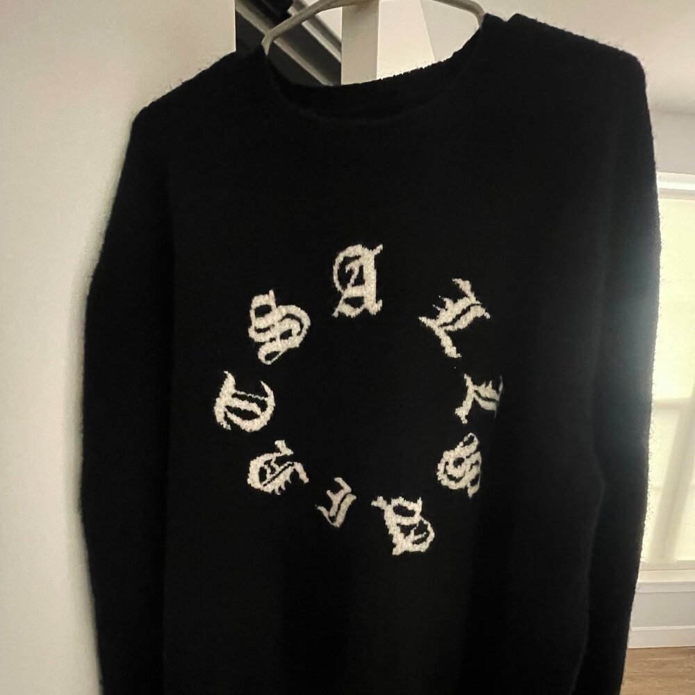 ALLSAINTS Scripture Crewneck (Black) XXL